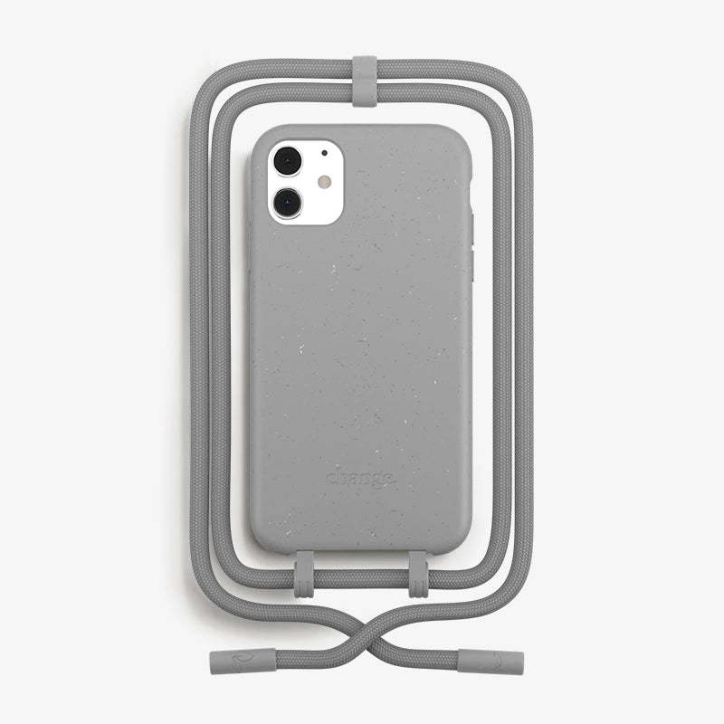 IPhone 11/ Xr Chaîne pour téléphone portable détachable Gris