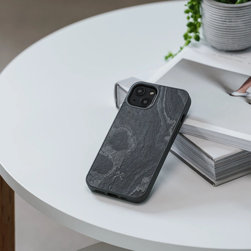 iPhone 13 Pro pierre Housse de portable Gris