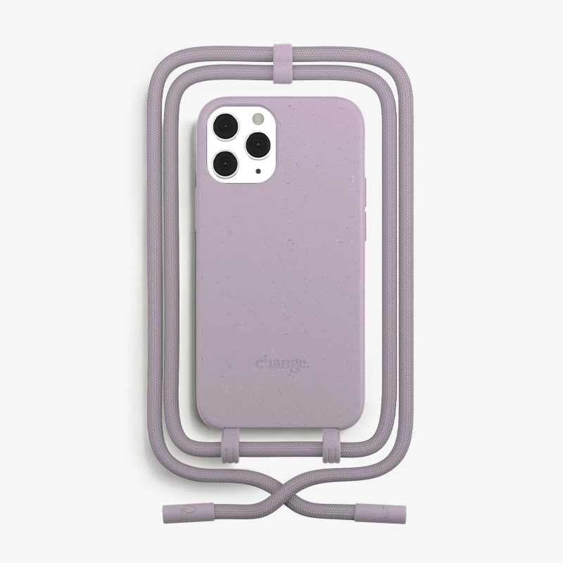 Iphone 12/ 12 Pro Chaîne pour téléphone portable détachable Violet