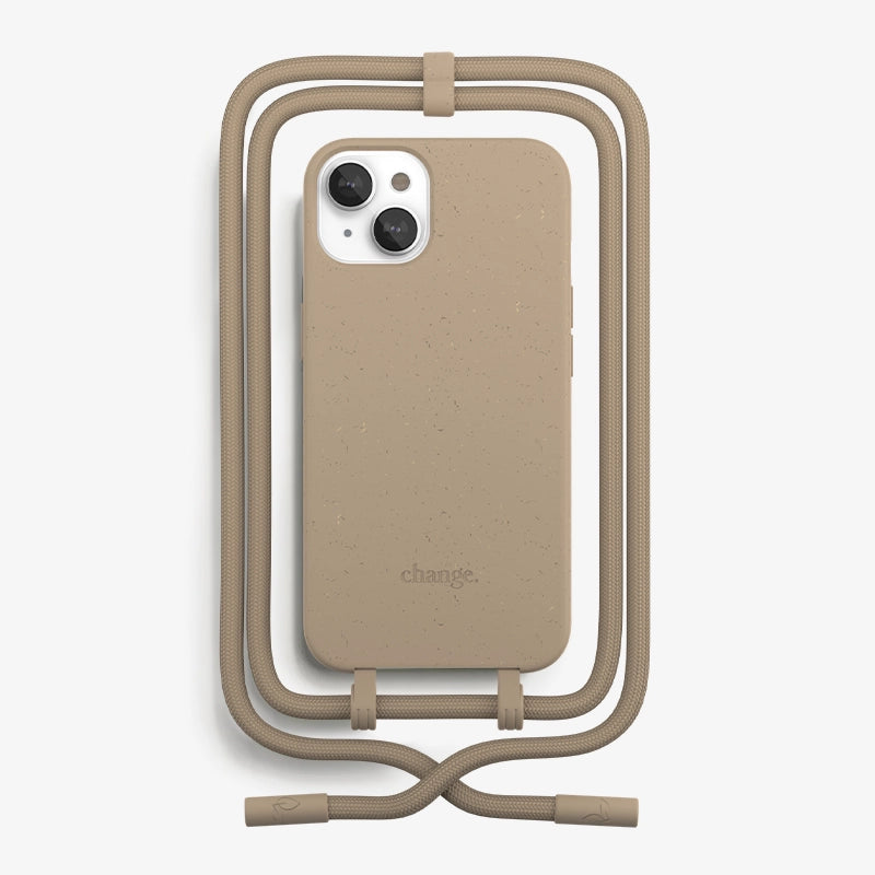 Iphone 13 Chaîne pour téléphone portable détachable Marron