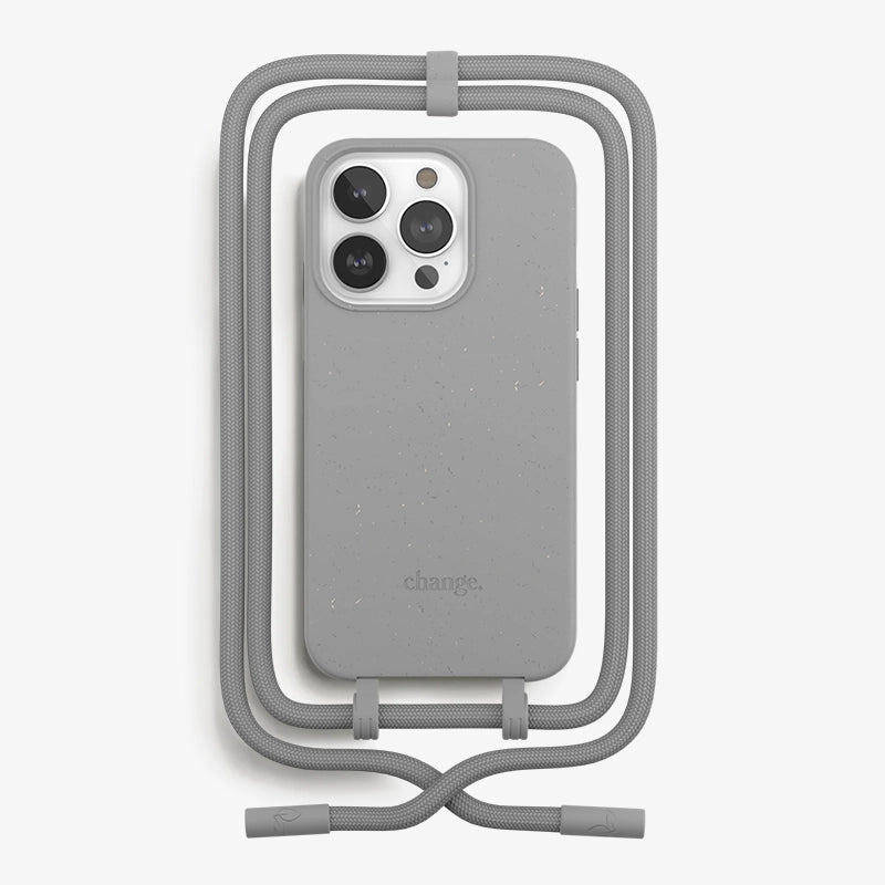 IPhone 14 Pro Coque Cordon Détachable Gris