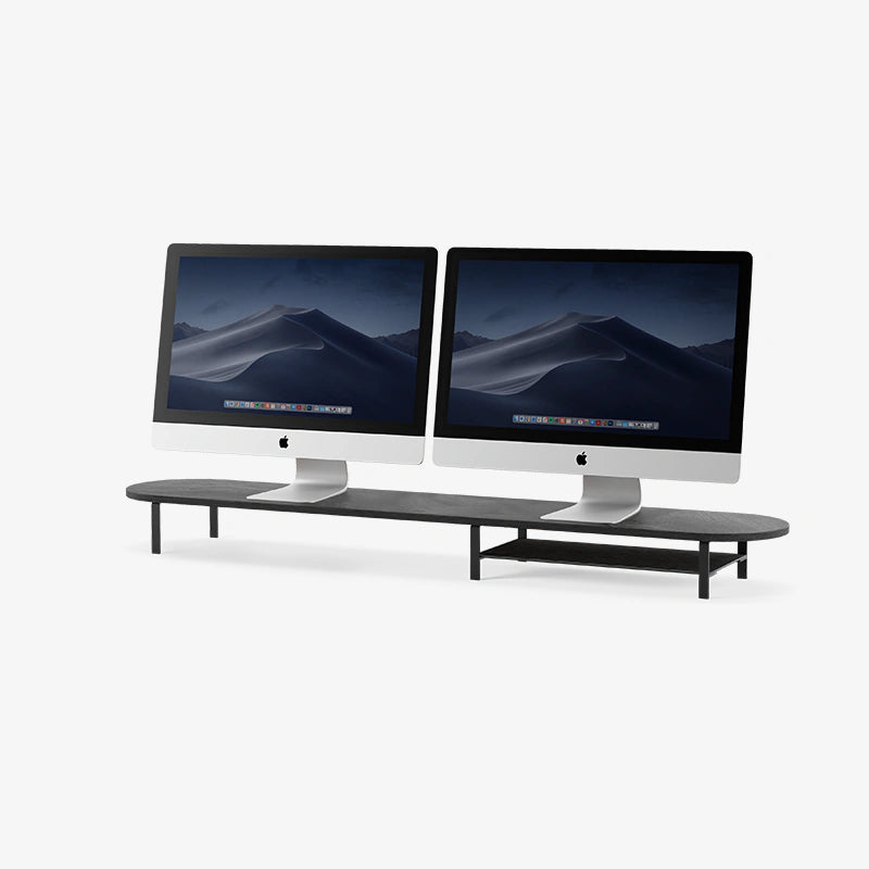 Élévation de moniteur pour 2 moniteurs avec support Black Series