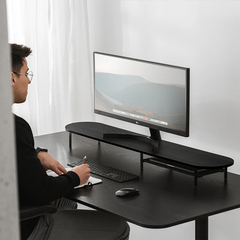 Élévation de moniteur pour 2 moniteurs avec support Black Series