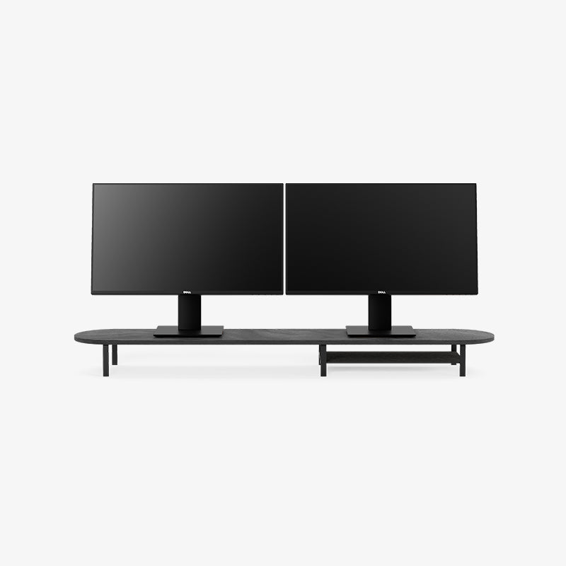 Élévation de moniteur pour 2 moniteurs avec support Black Series