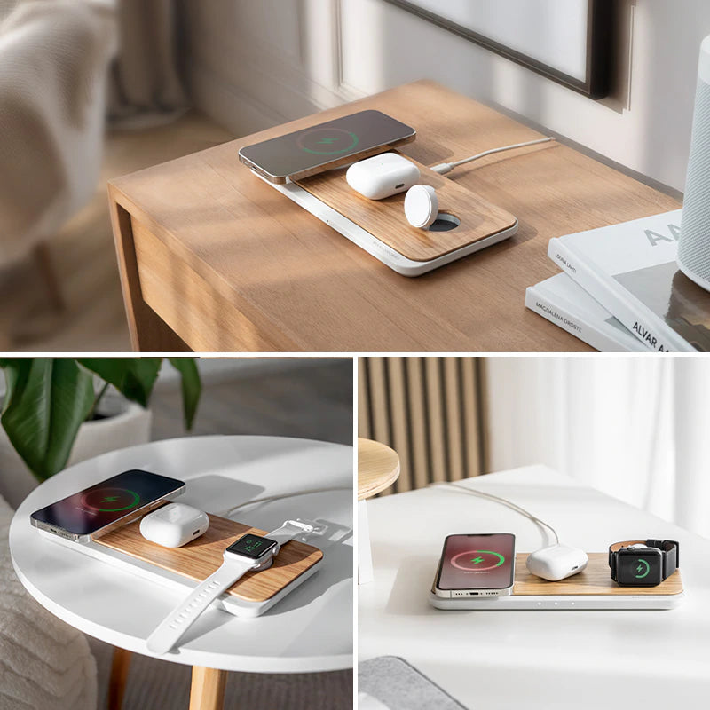 Chargeur 3 en 1 MagSafe & Apple Watch