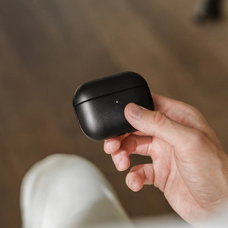 Housse AirPods 3 Cuir Noir Vegan