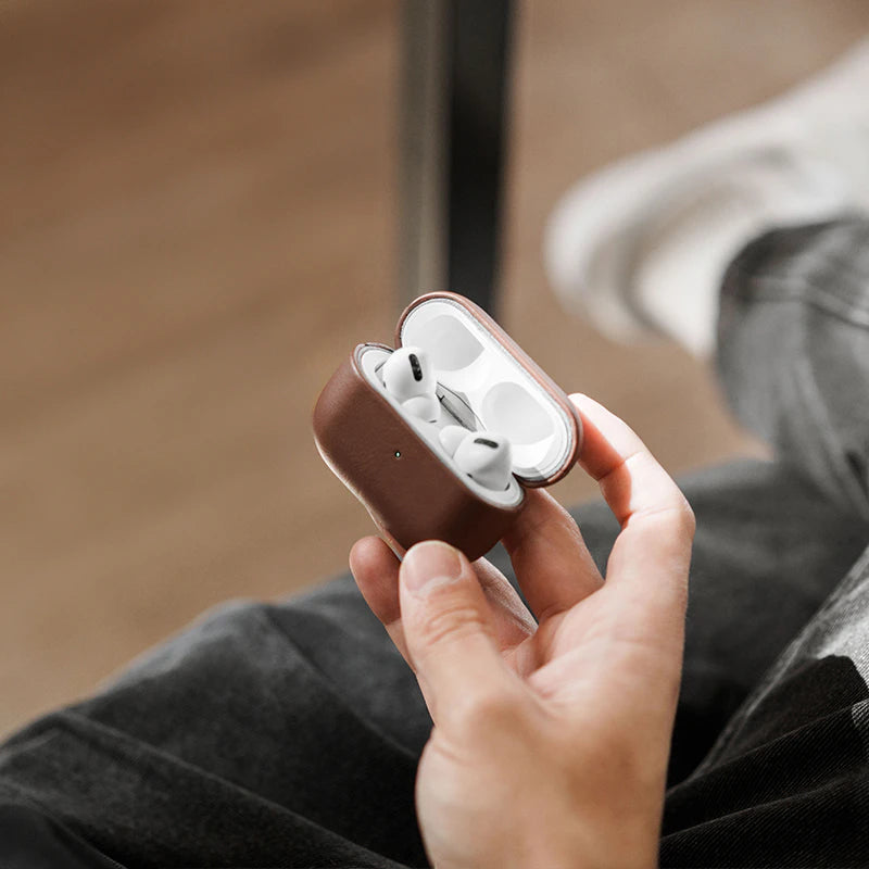 Étui AirPods Cuir Marron Vegan