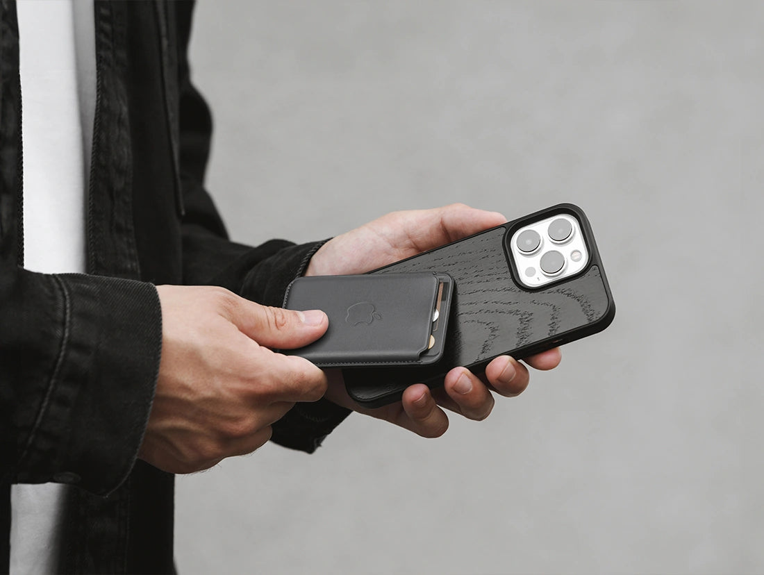 iphone 15 bois MagSafe Housse de téléphone portable