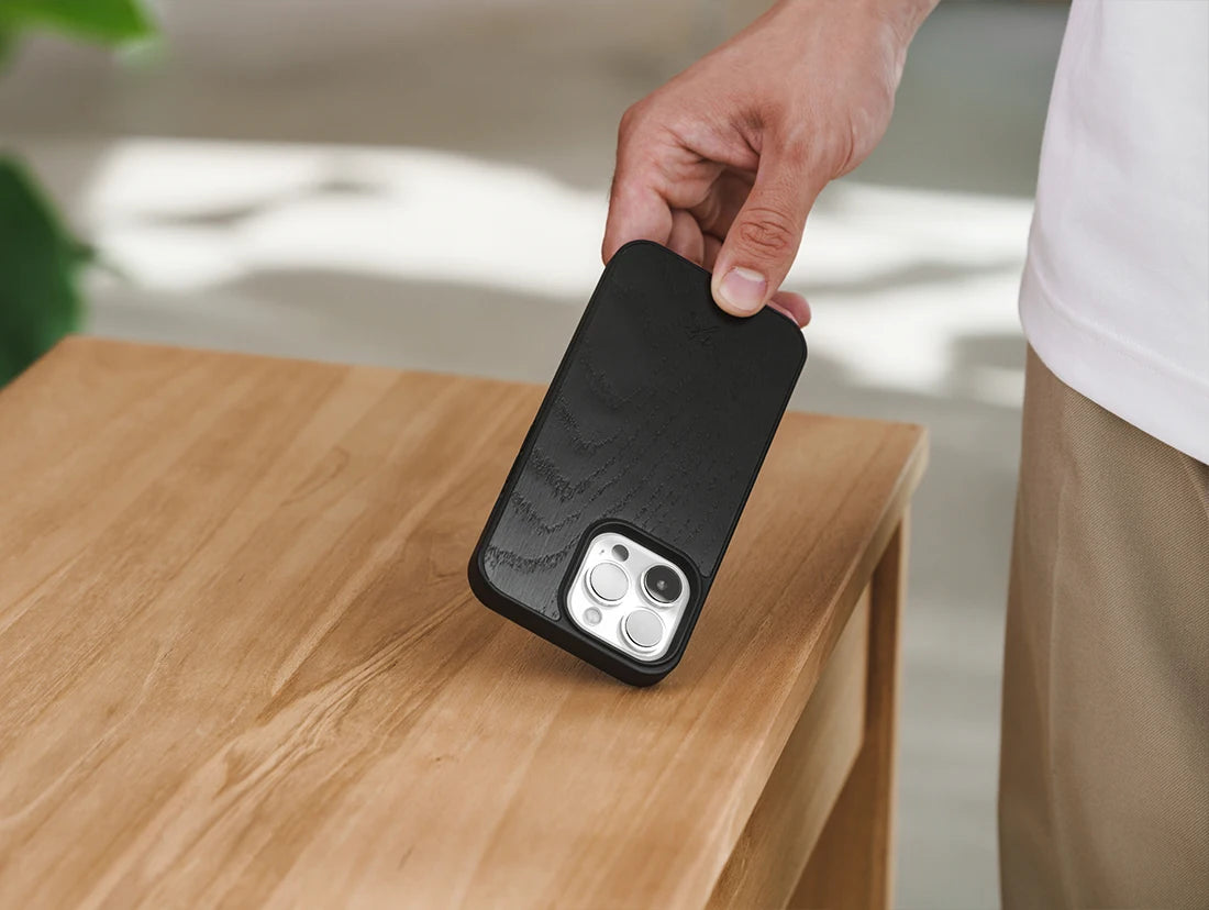 iphone 15 bois MagSafe Housse de téléphone portable