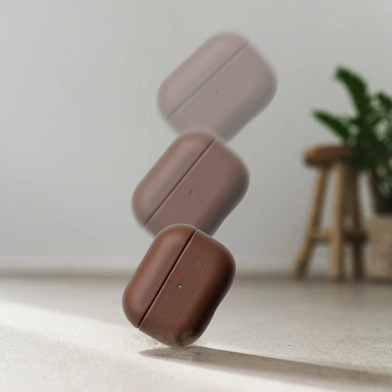 Étui AirPods Cuir Marron Vegan