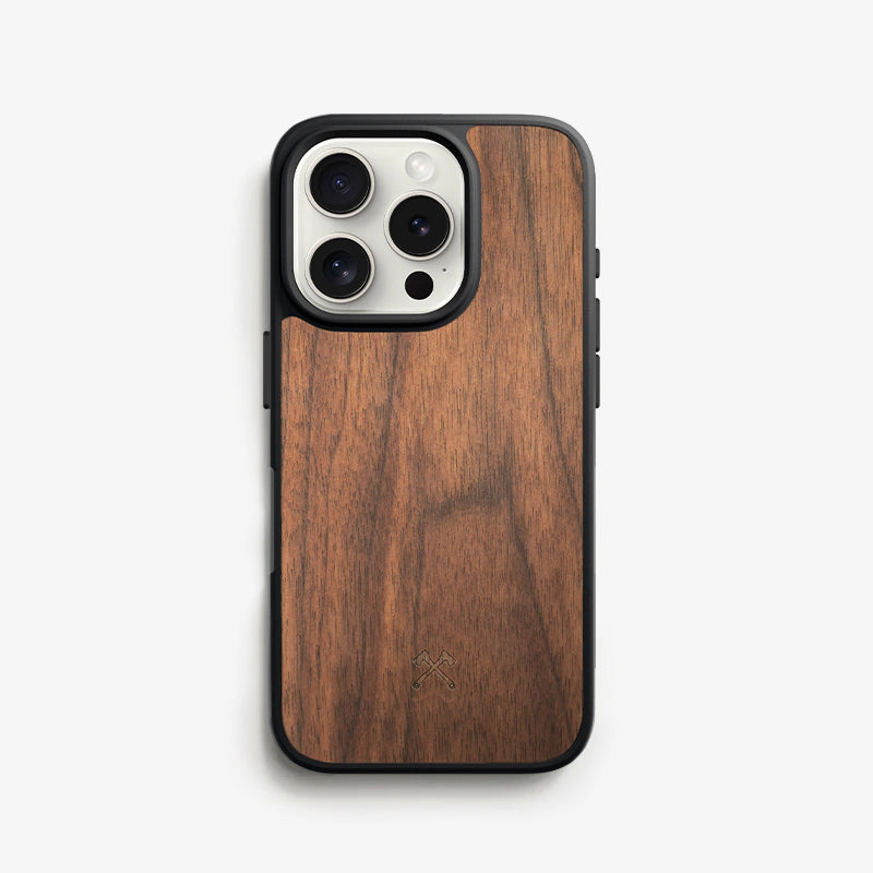 iPhone 16 Pro Bumper Case Housse en bois
