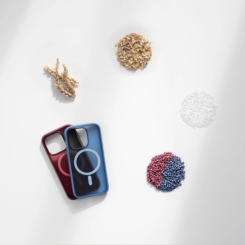 iPhone 13 Clear Case MagSafe bleu/mat