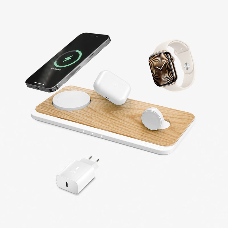 Chargeur 3-en-1 MagSafe & Apple Watch & Adaptateur secteur