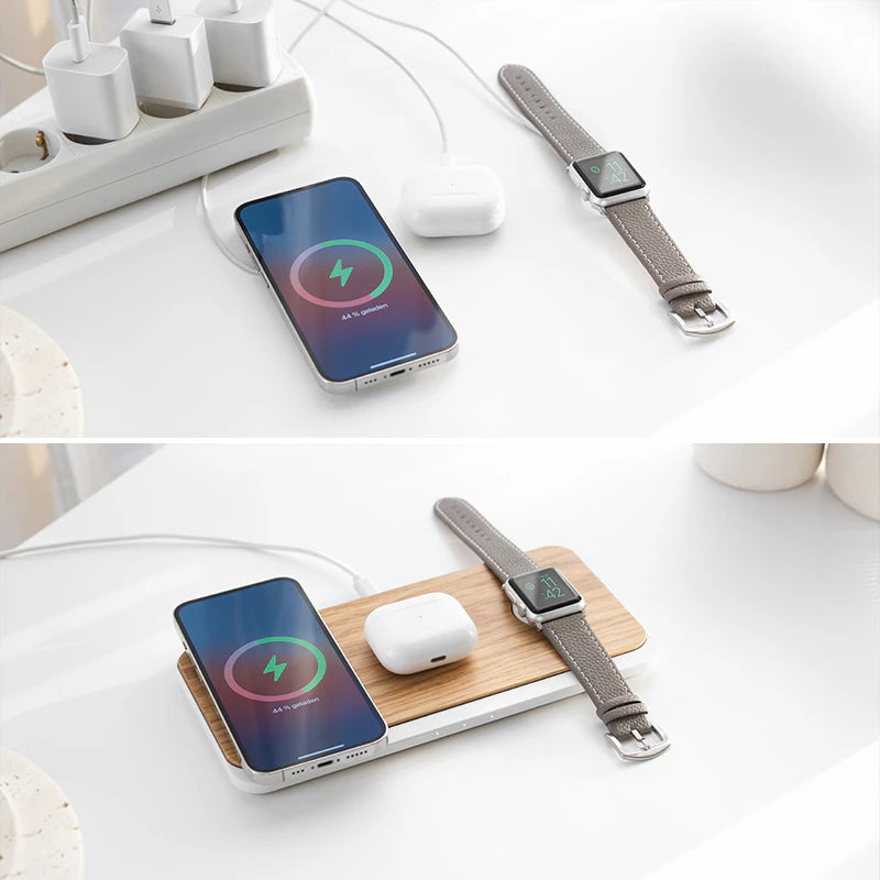 Chargeur 3-en-1 MagSafe & Apple Watch & Adaptateur secteur