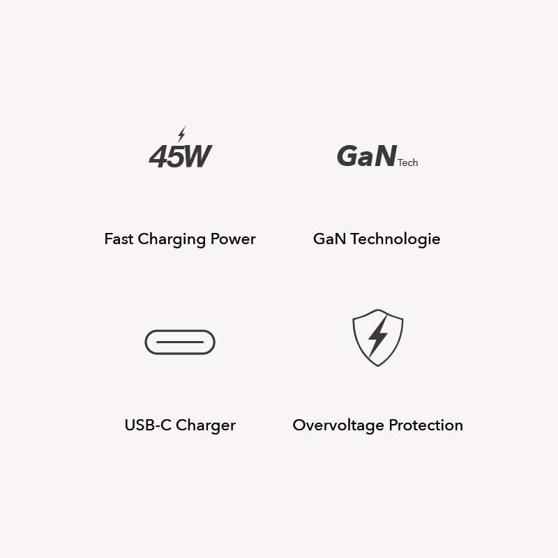 Chargeur rapide 45 watts