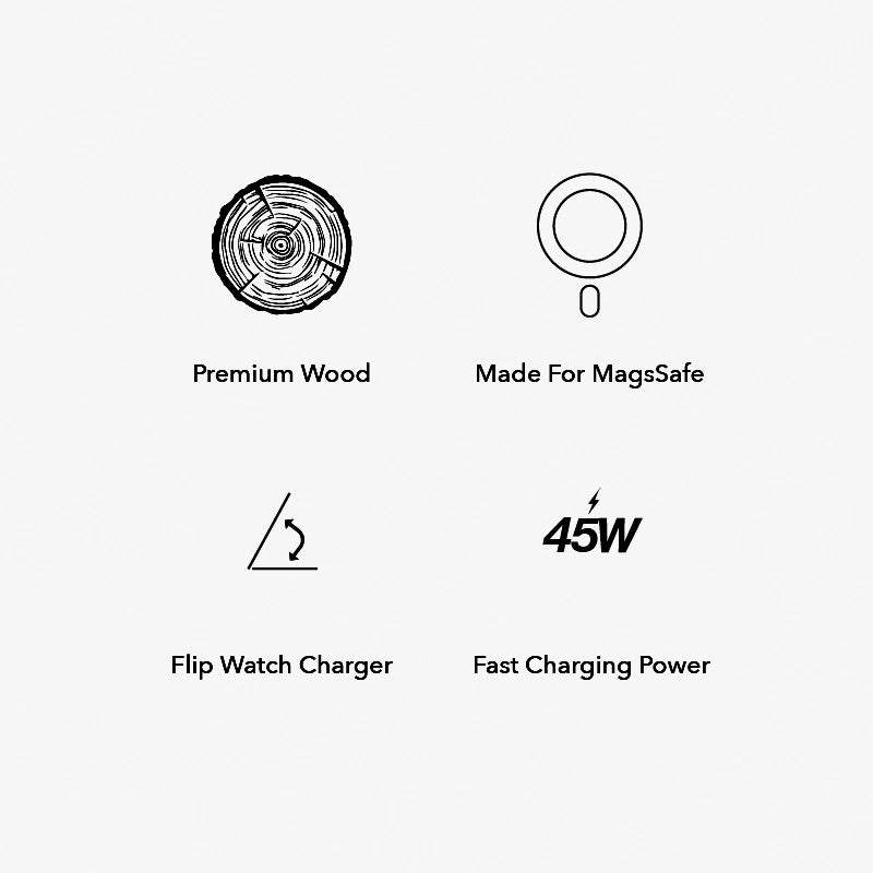 Chargeur 3-en-1 MagSafe & Apple Watch & Adaptateur secteur