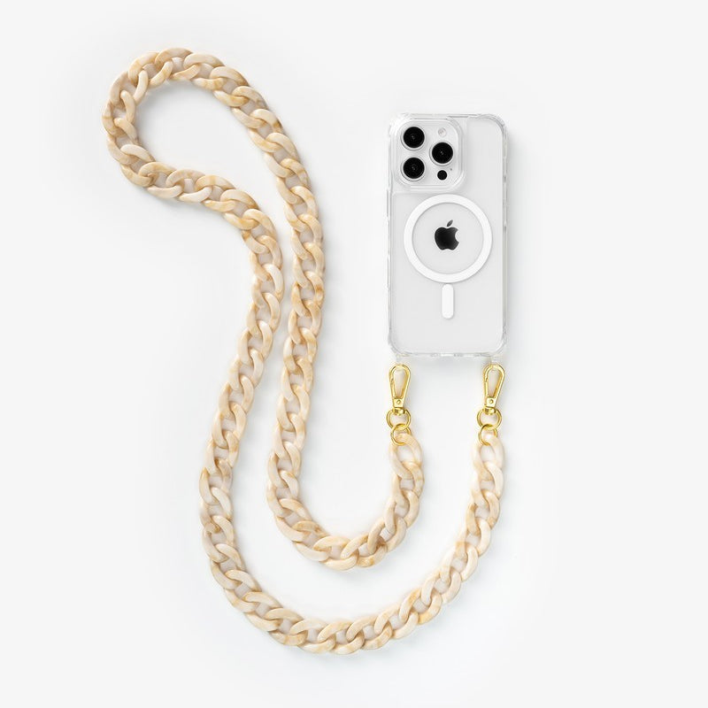 iPhone 15 Pro Chaîne pour téléphone portable Transparent MagSafe