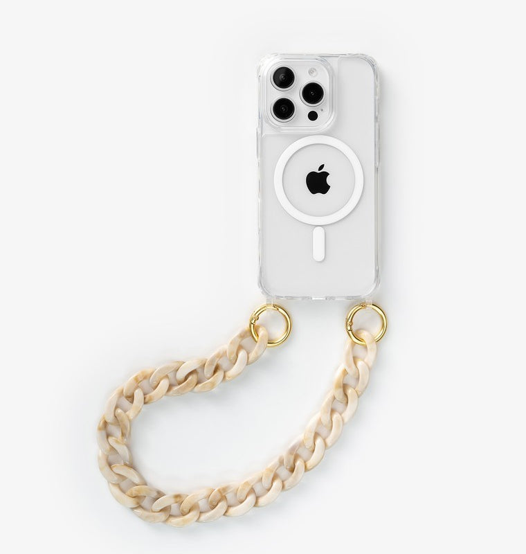 iPhone 15 Pro Chaîne pour téléphone portable Transparent MagSafe