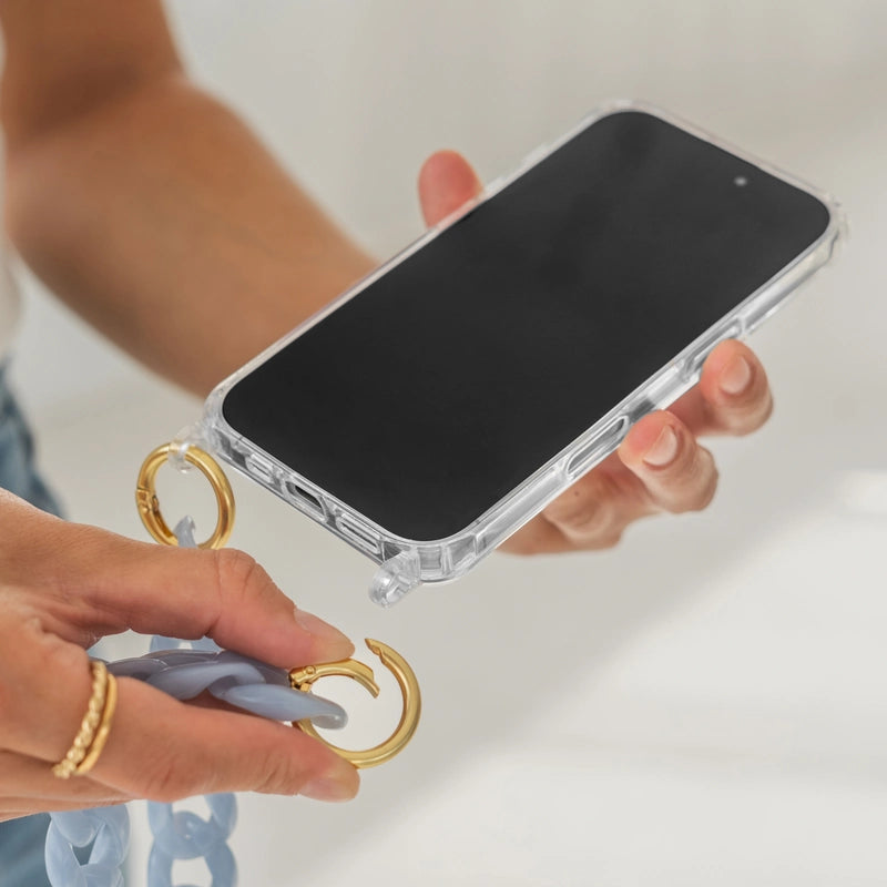 iPhone 17 Pro Max Chaîne pour téléphone portable Transparent MagSafe