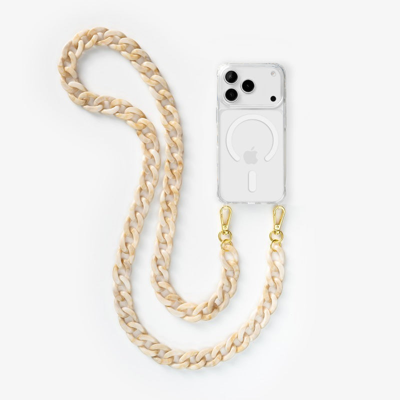 iPhone 17 Pro Chaîne pour téléphone portable Transparent MagSafe