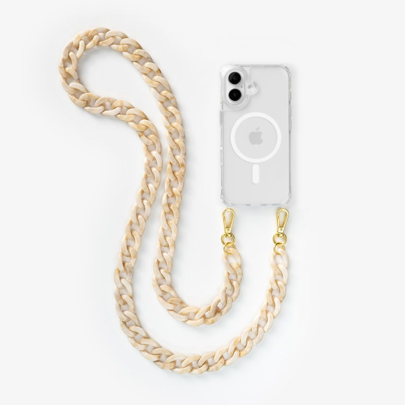 iPhone 17 Chaîne pour téléphone portable Transparent MagSafe