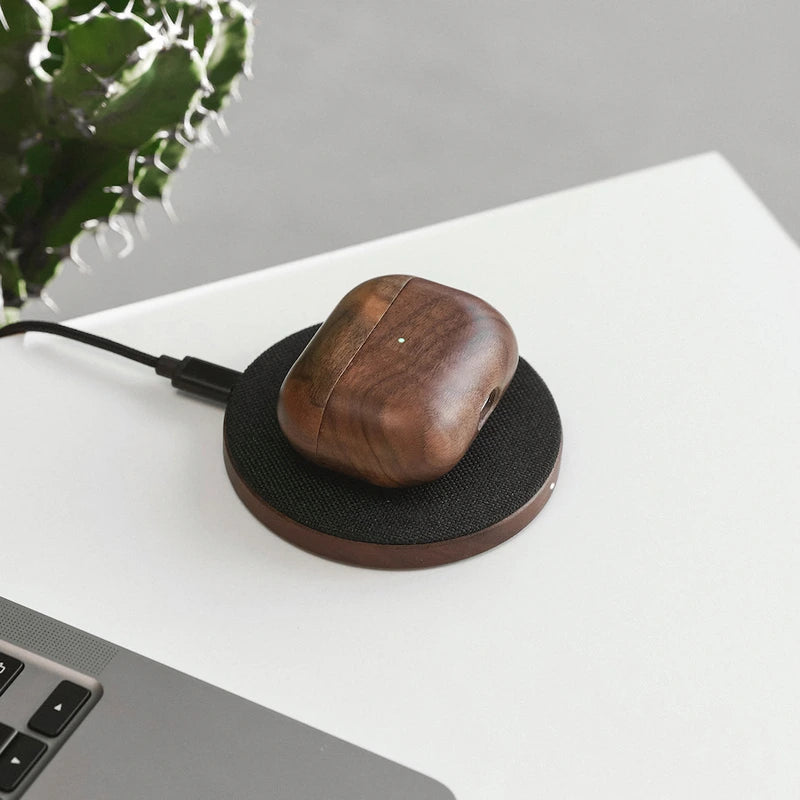 AirPods Pro Housse en bois de noyer