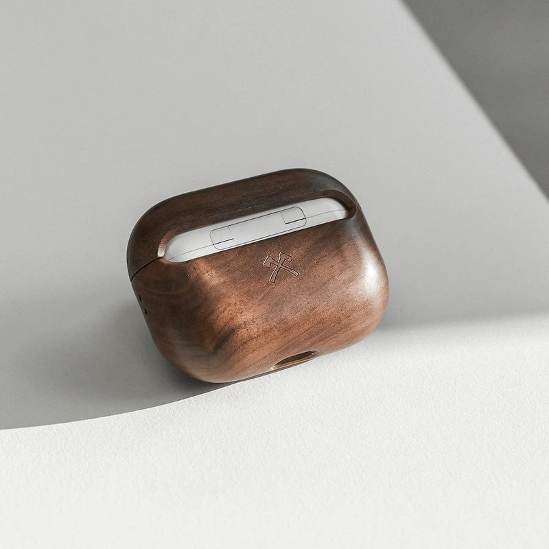 AirPods Pro Housse en bois de noyer