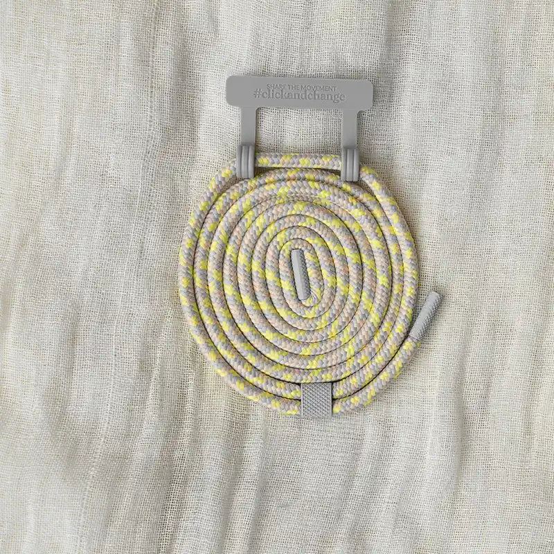 Chaîne interchangeable pour téléphone portable Gris Jaune