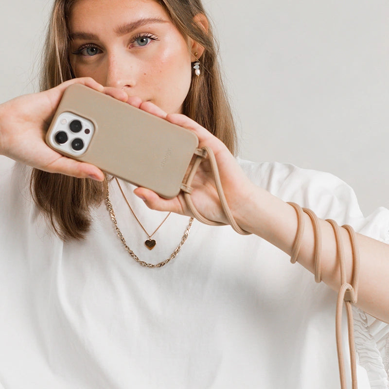 Chaîne interchangeable pour téléphone portable Marron