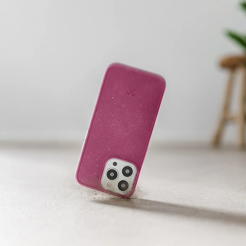 Étui pour téléphone portable iPhone 13 rouge vin durable