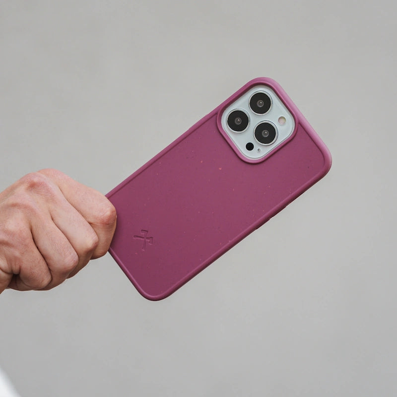 iPhone 13 Pro Max Étui pour téléphone portable durable rouge vin