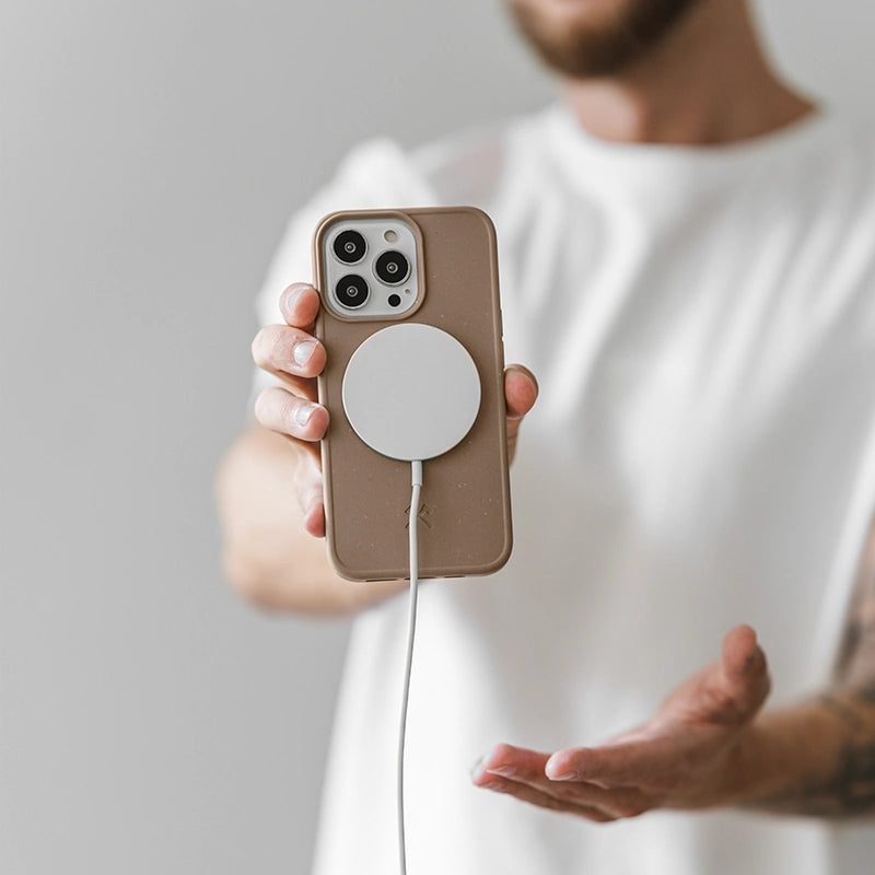 IPhone 14 Plus Coque MagSafe Durable Marron