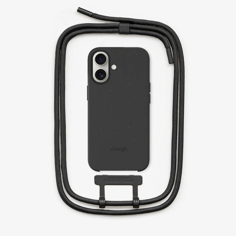 Chaîne de téléphone iPhone 17 noire