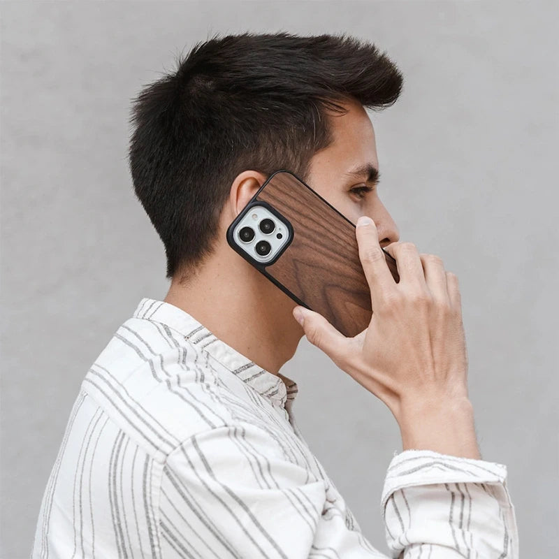 Iphone 14 Pro Coque MagSafe en bois