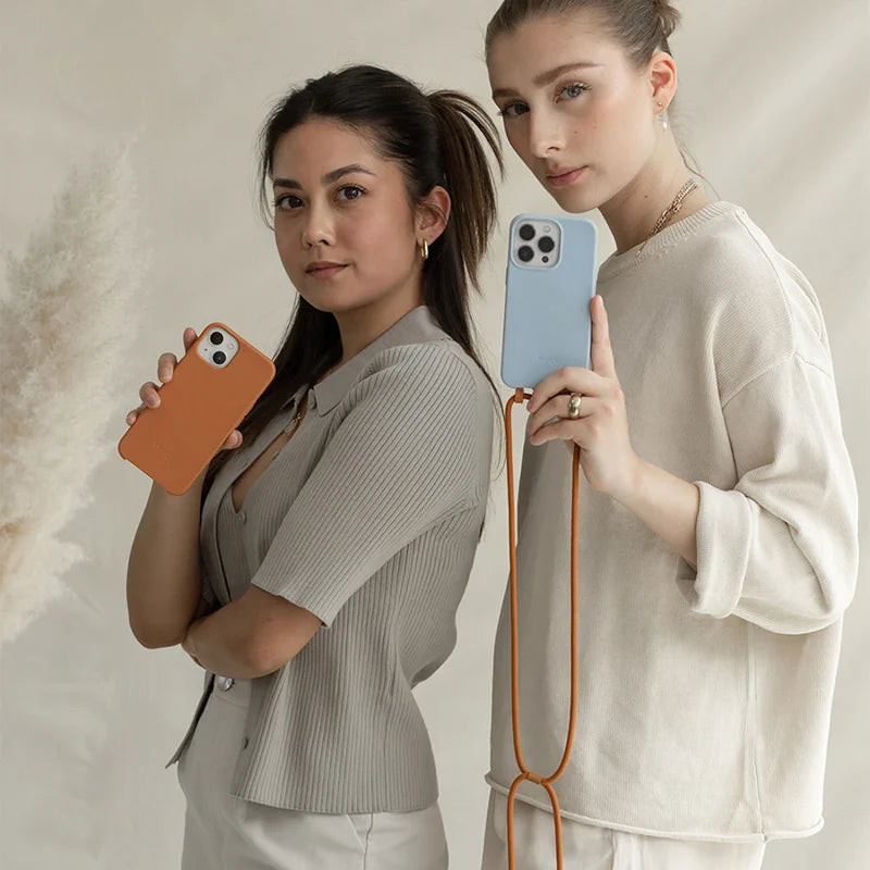 Iphone 13 Pro Chaîne de téléphone portable détachable bleu pastel