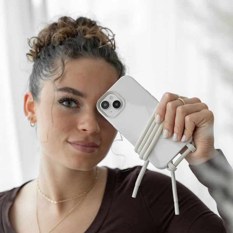 Chaîne pour téléphone portable iPhone 15 Dove White