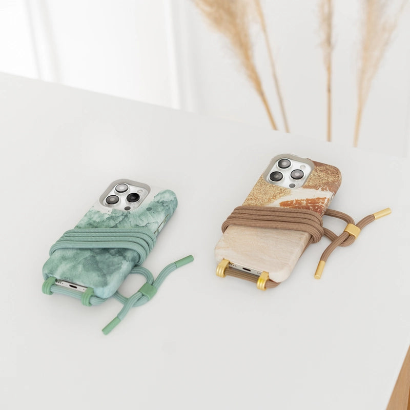 iPhone 14 Pro Chaîne de téléphone portable Or désert