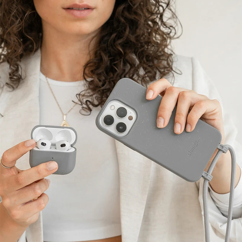 Iphone 13 Mini Chaîne pour téléphone portable détachable Gris