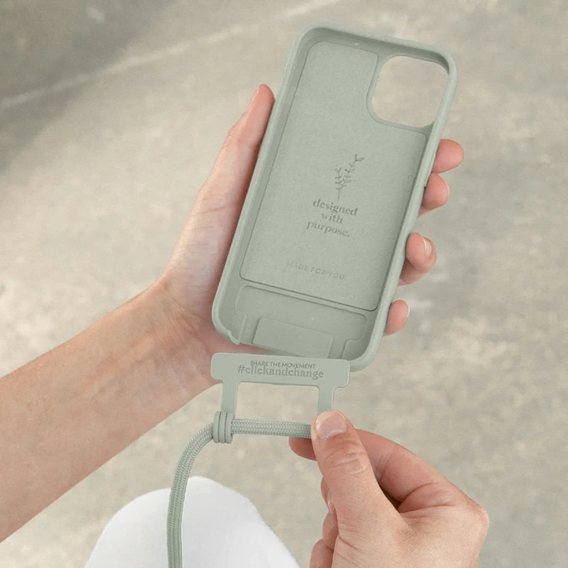 IPhone 14 Pro Coque Cordon Détachable Vert