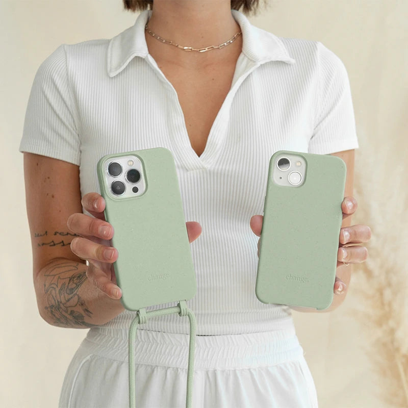 IPhone 14 Pro Coque Cordon Détachable Vert