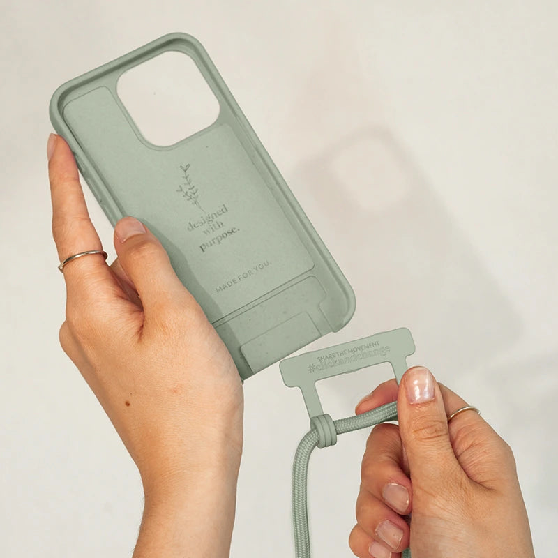 IPhone 14 Pro Coque Cordon Détachable Vert