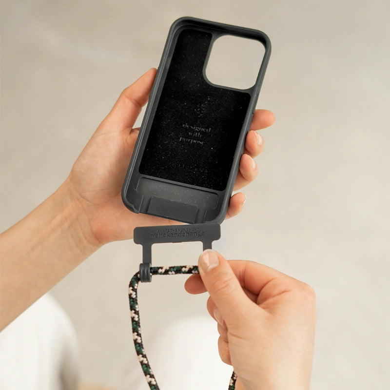 Iphone 13 Pro Max Chaîne de téléphone portable détachable noir
