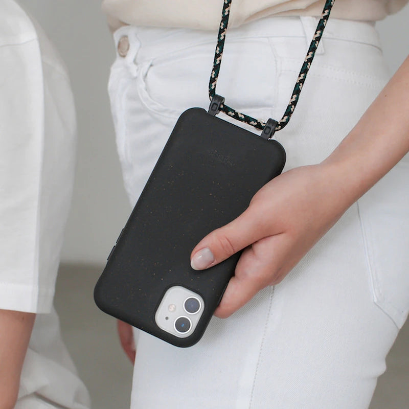 Iphone 13 Pro Chaîne de téléphone portable détachable noir