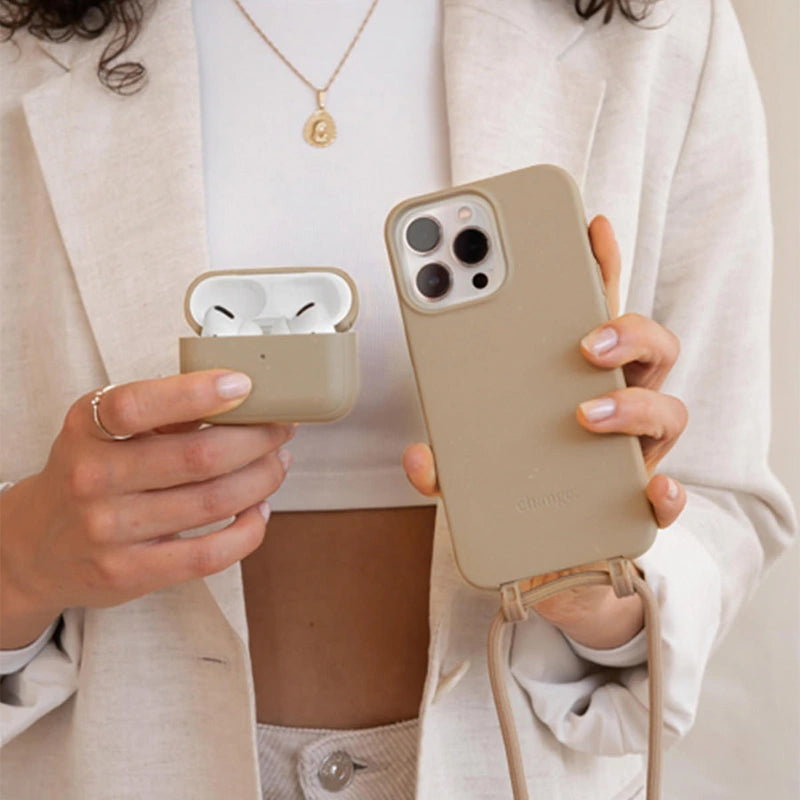 IPhone 11/ Xr Chaîne pour téléphone portable détachable Marron