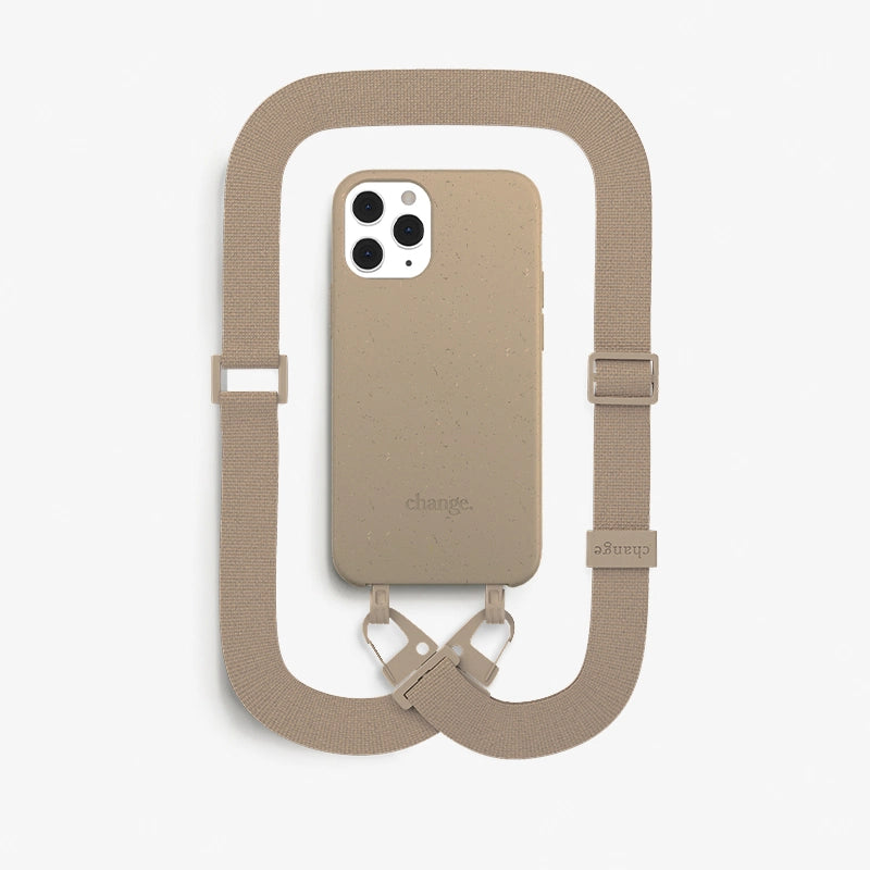 IPhone 12 Pro Chaîne pour téléphone portable Taupe
