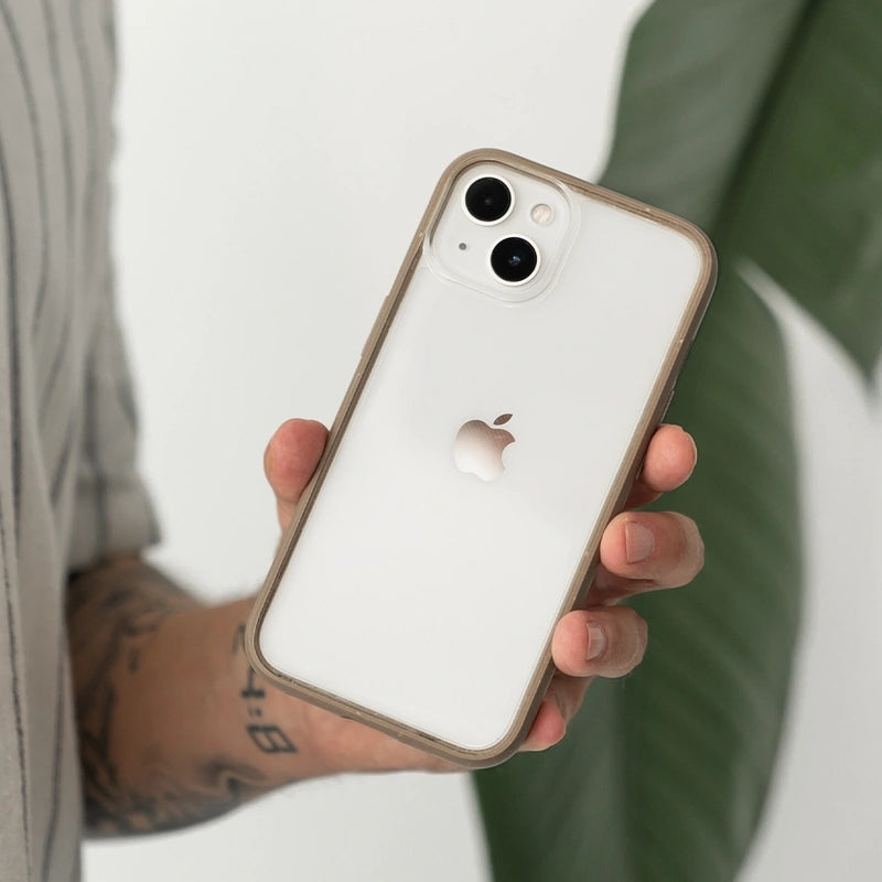 Iphone 13 étui transparent pour téléphone portable marron