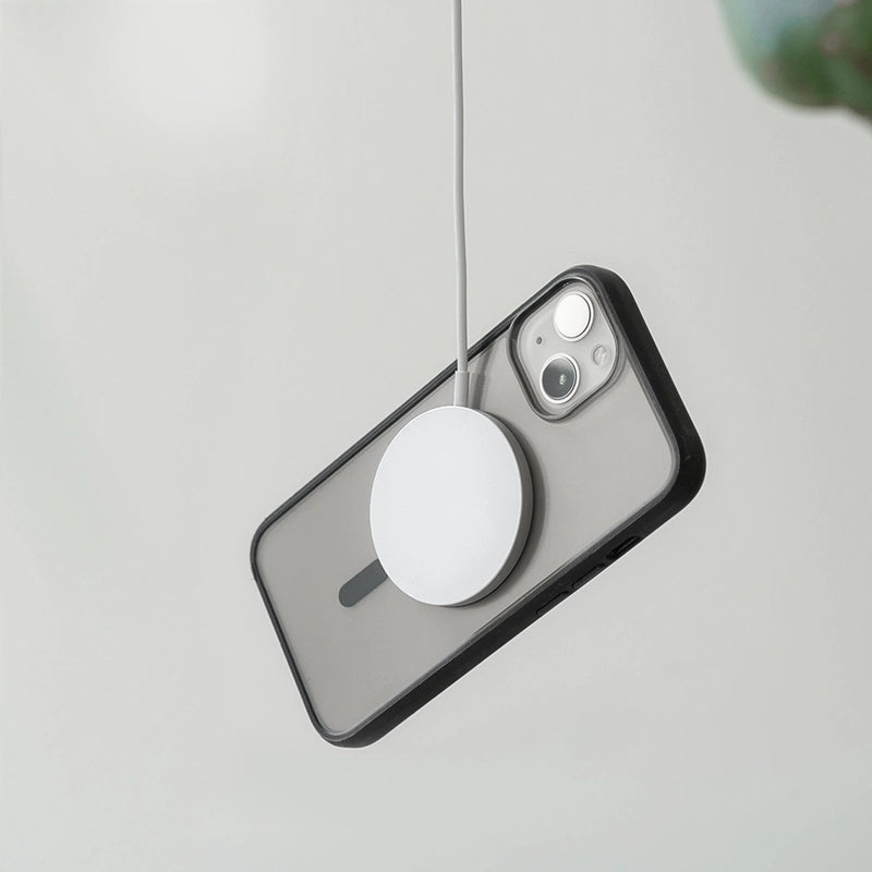 iPhone 14 Pro Coque MagSafe transparent noir/ mat