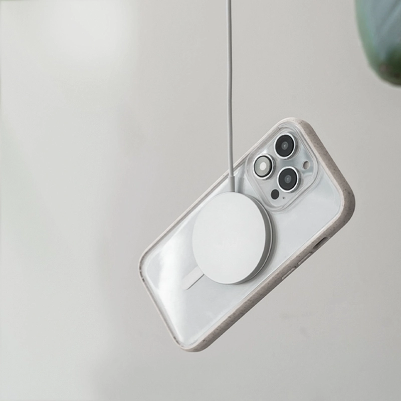 Housse transparente MagSafe pour Iphone 13 blanc/clair