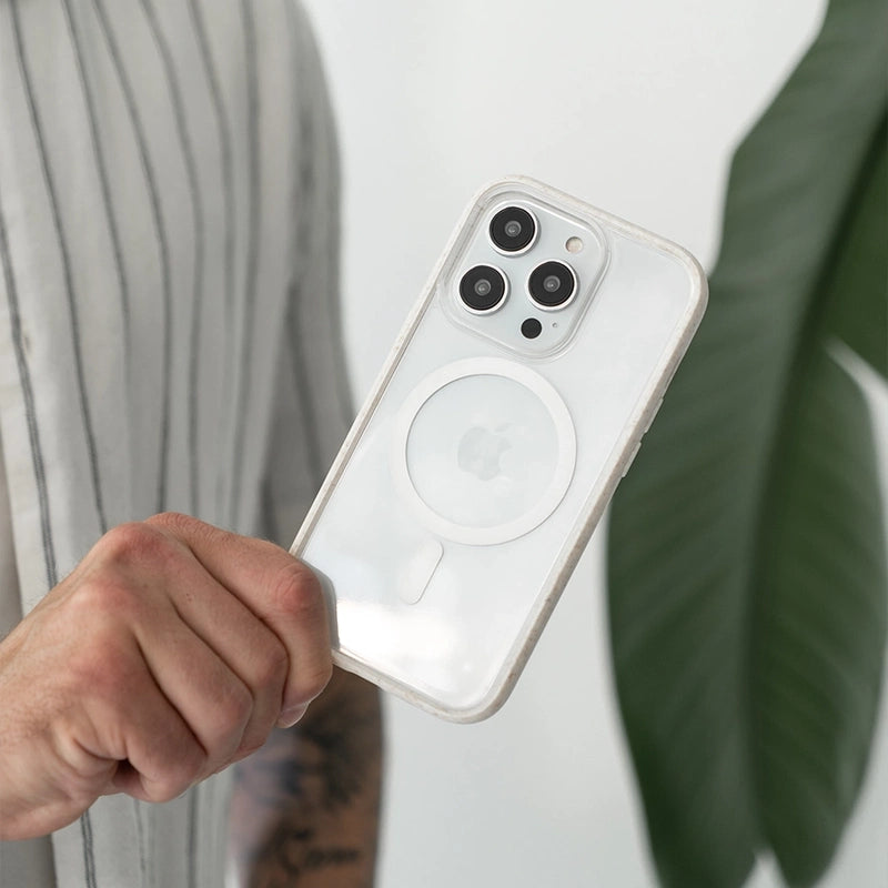 Iphone 14 Pro Max Étui transparente MagSafe blanc/clair