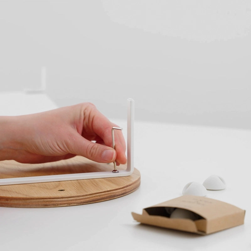 Elévation de moniteur pour 2 moniteurs avec tablette Chêne